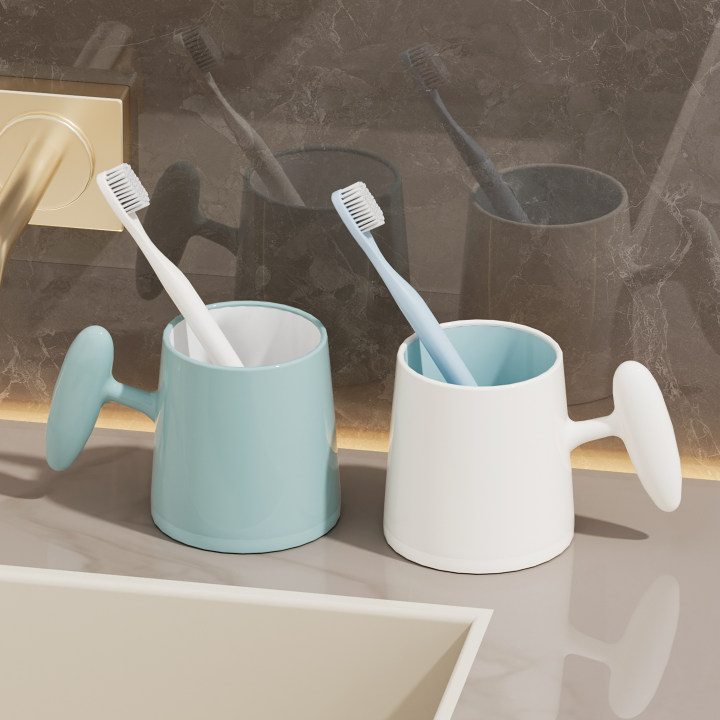 Anti-mold and antibacterial mouthwash cup, high appearance level, simple couple toothbrush cup, household student toothbrush cup, brushing cup