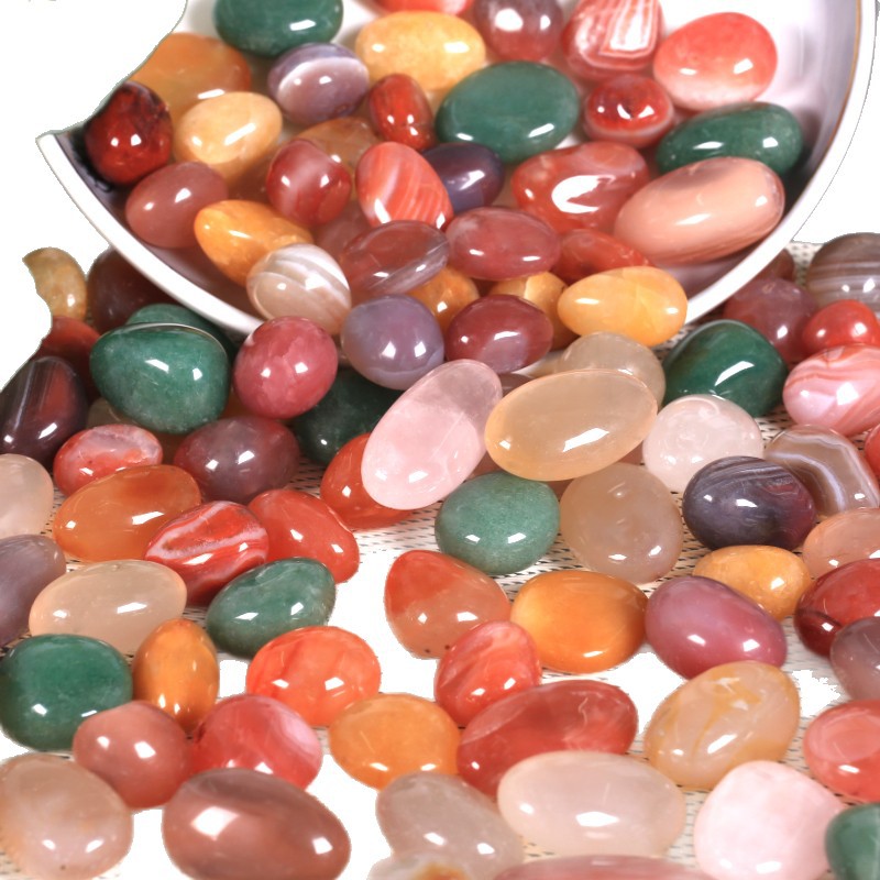 Nanjing Yuhua stone fish tank landscape stones, small stones, aquarium five-color stones, hydroponic flowerpots, pebble water plant tanks, Yuhua Item Picture