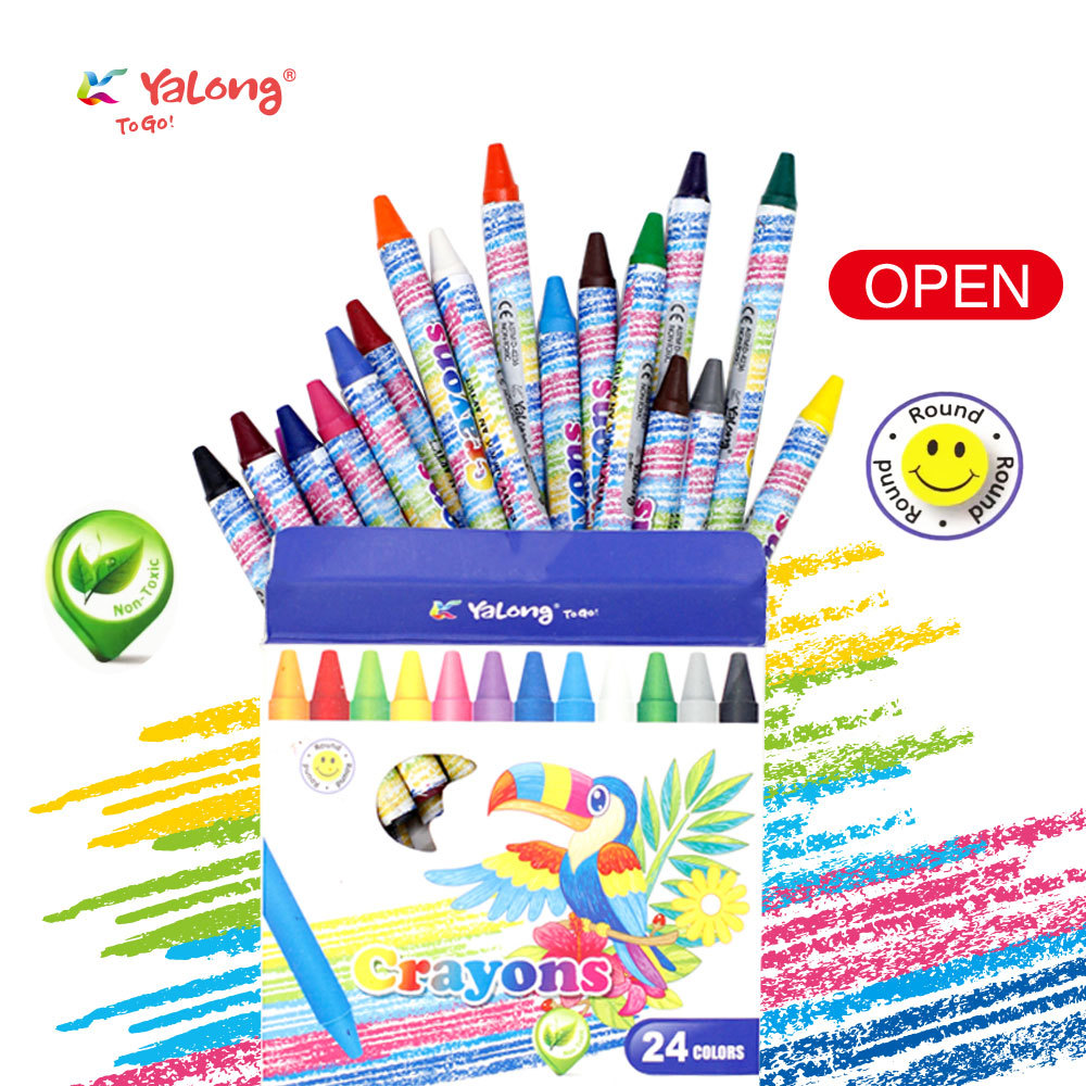 Yalong Cross-border Wholesale Hardcover art sets, crayon multi-color sets, children's stationery products Item Picture