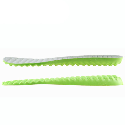 Plantilla deportiva de verano estampado de onda verde transpirable absorción de choque plantilla de corte de hombre sudor absorbente EVA plantilla de espuma details Picture