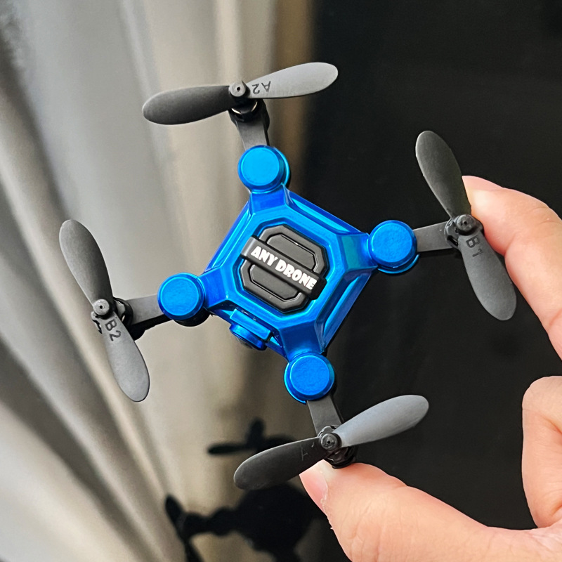 Mini folding drone, remote control aircraft, aerial photography quadcopter, toy for primary school students, small, durable and drop-resistant children