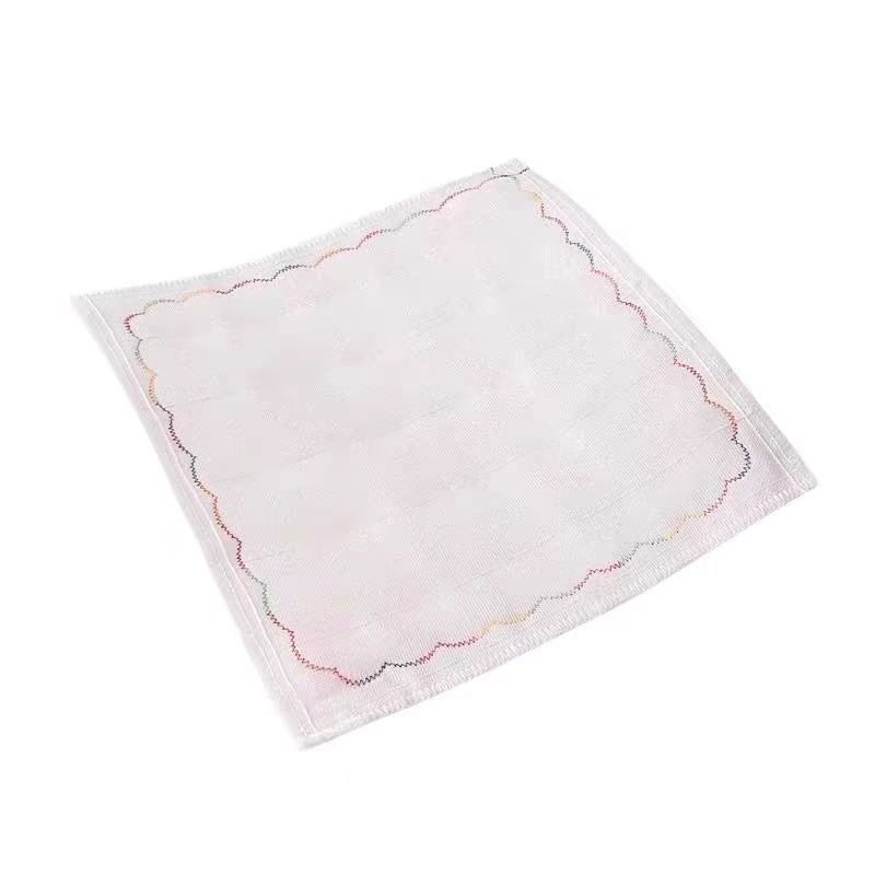 Wholesale thickened rainbow oil-repellent dishcloths that are easy to clean, kitchen cloths that absorb water and do not shed fibers, table cleaning scouring pads Item Picture