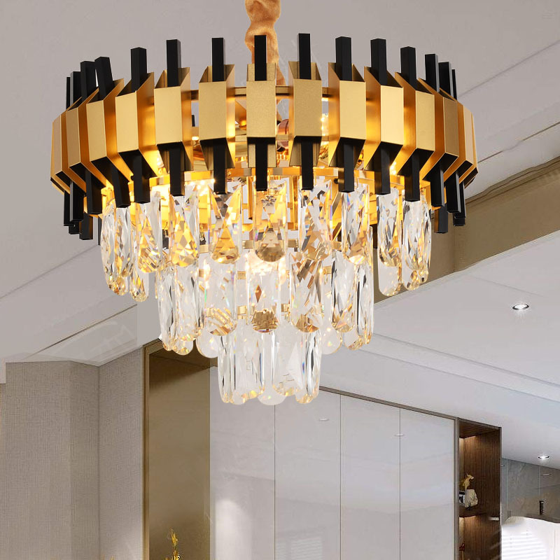 后现代水晶轻奢吊灯客厅灯简约大气时尚餐厅卧室灯2021年新款灯具产品图