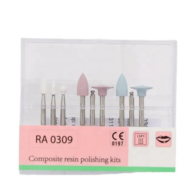 Cross-border exclusive porcelain polishing kits, dental composite resin polishing kits, dental silicone rubber polishing instruments details Picture