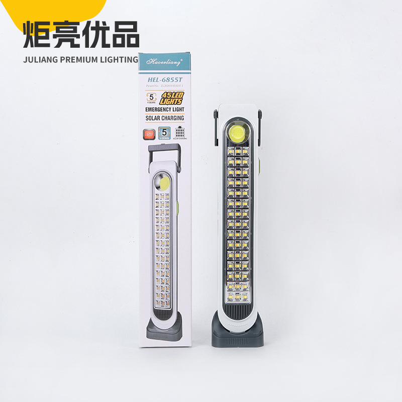 Portable outdoor camping lighting lamp, household standing work light, outdoor hiking camping LED lighting lamp HEL-6855T details Picture