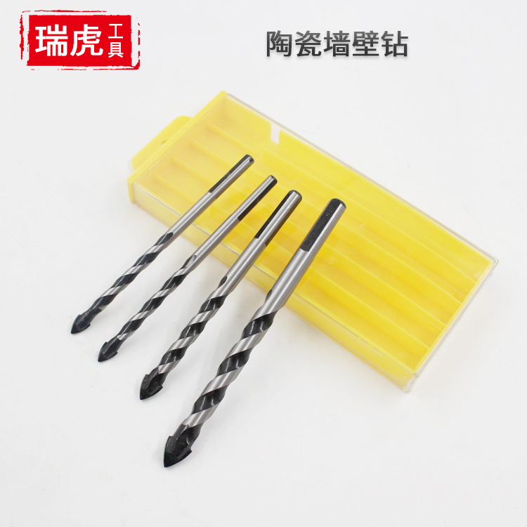 Triangular handle multi-functional wall drill bit, marble and glass hole opener, tile hand electric drill, ceramic hole drilling set full figure