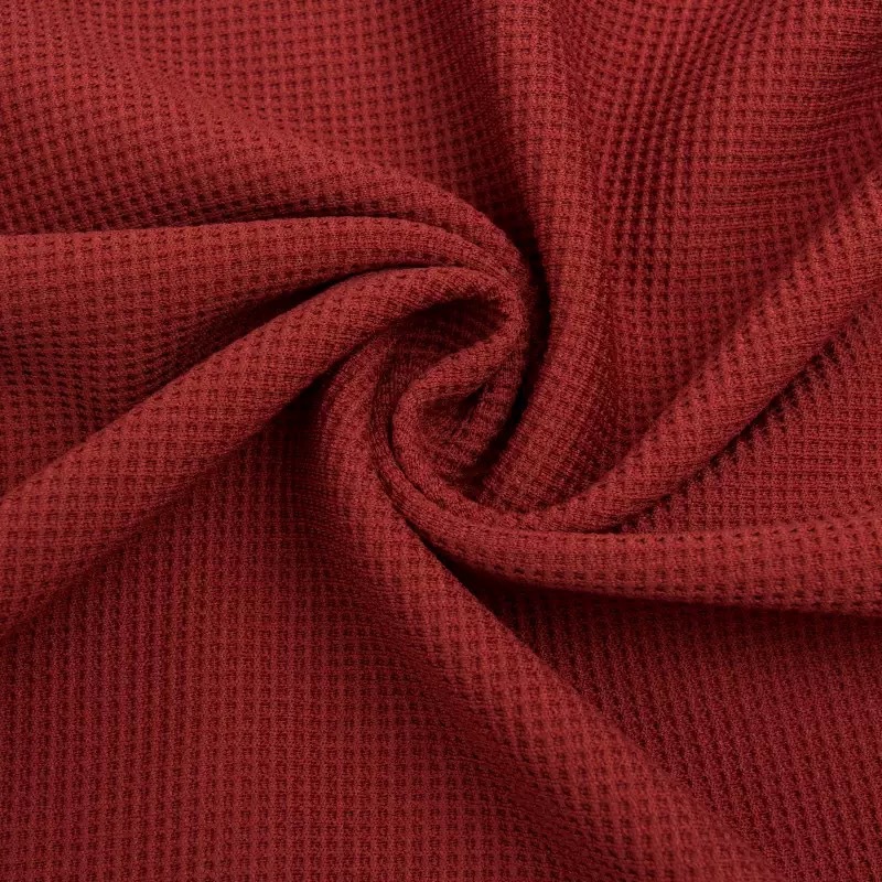 Innovative Style knitted fabric 250g stretch Waffle trendy brand knitted jacquard fabric T-shirt is now available on e-commerce platforms