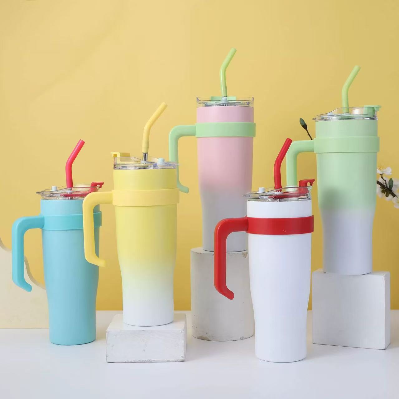 Cross-border 40oz vacuum giant insulated cup, outdoor sports ice king cup, car cup, 304 heat and cold preservation details Picture