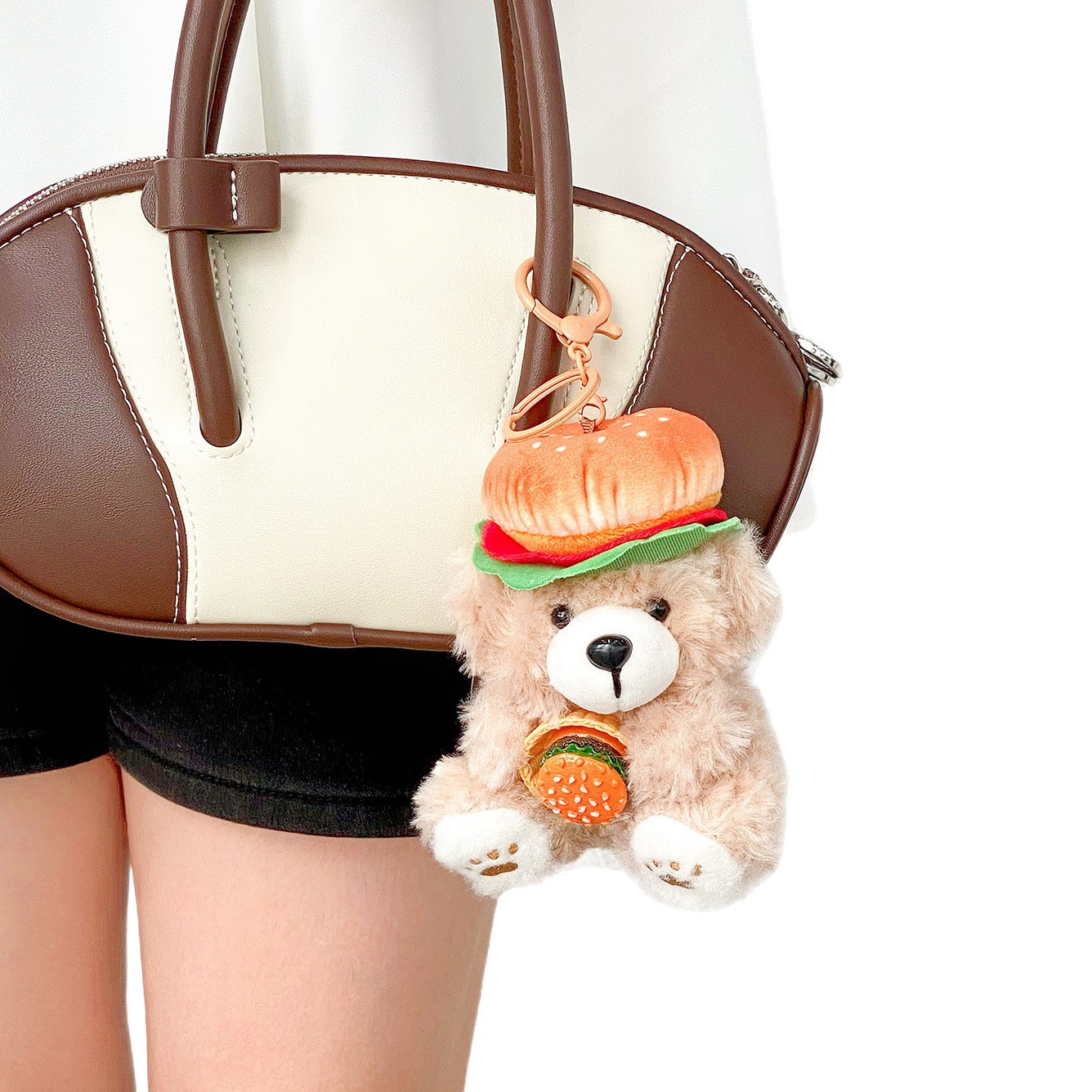 Authentic burger delicious cookies, teddy bear plush toys, keychains, cute backpack pendants, claw machine dolls, gift sources Item Picture