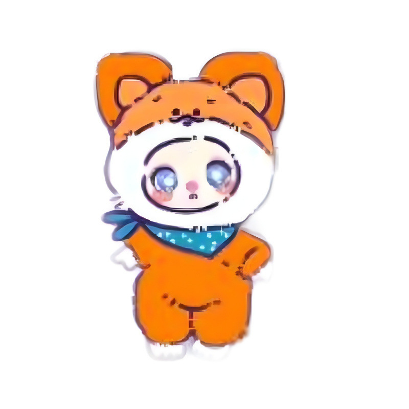 毛绒玩具/玩偶/创意潮流玩具/玩偶挂件/水豚噜噜白底实物图