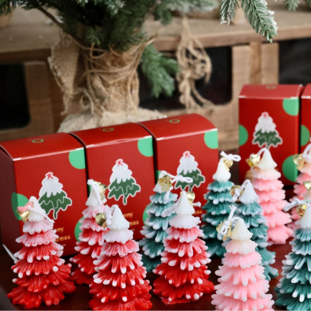 Vela de navidad transfronteriza decoración de regalo acompañante de fiesta de cumpleaños regalo de mano árbol de navidad vela perfumada caja de regalo juego Application Scenario