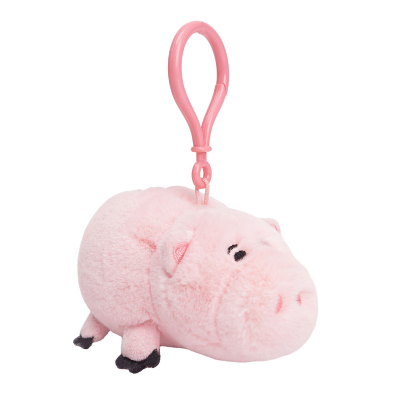 Disney official ham pig plush pendant, plush toy doll, keychain, schoolbag pendant, cute Specification image