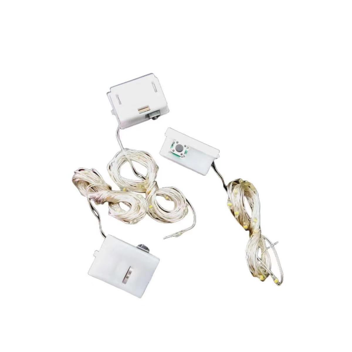 3-level flashing led light string, colorful copper wire light string, festival Valentine's Day, flower gift box decoration, small white box atmosphere light Item Picture