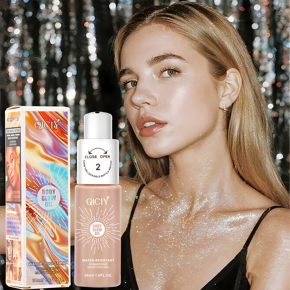【 Cross-border Exclusive Supply 】QICIY+ 5-color Highlighter Waterproof, Sweat-proof, Skin-Enhancing and tanning Highlighter Wholesale Specification image