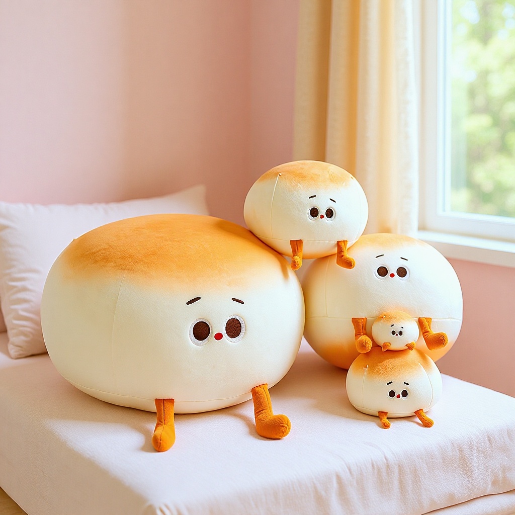 小馒头公仔毛绒玩具创意抱枕超软儿童陪伴玩偶布娃娃批发迷你软糯