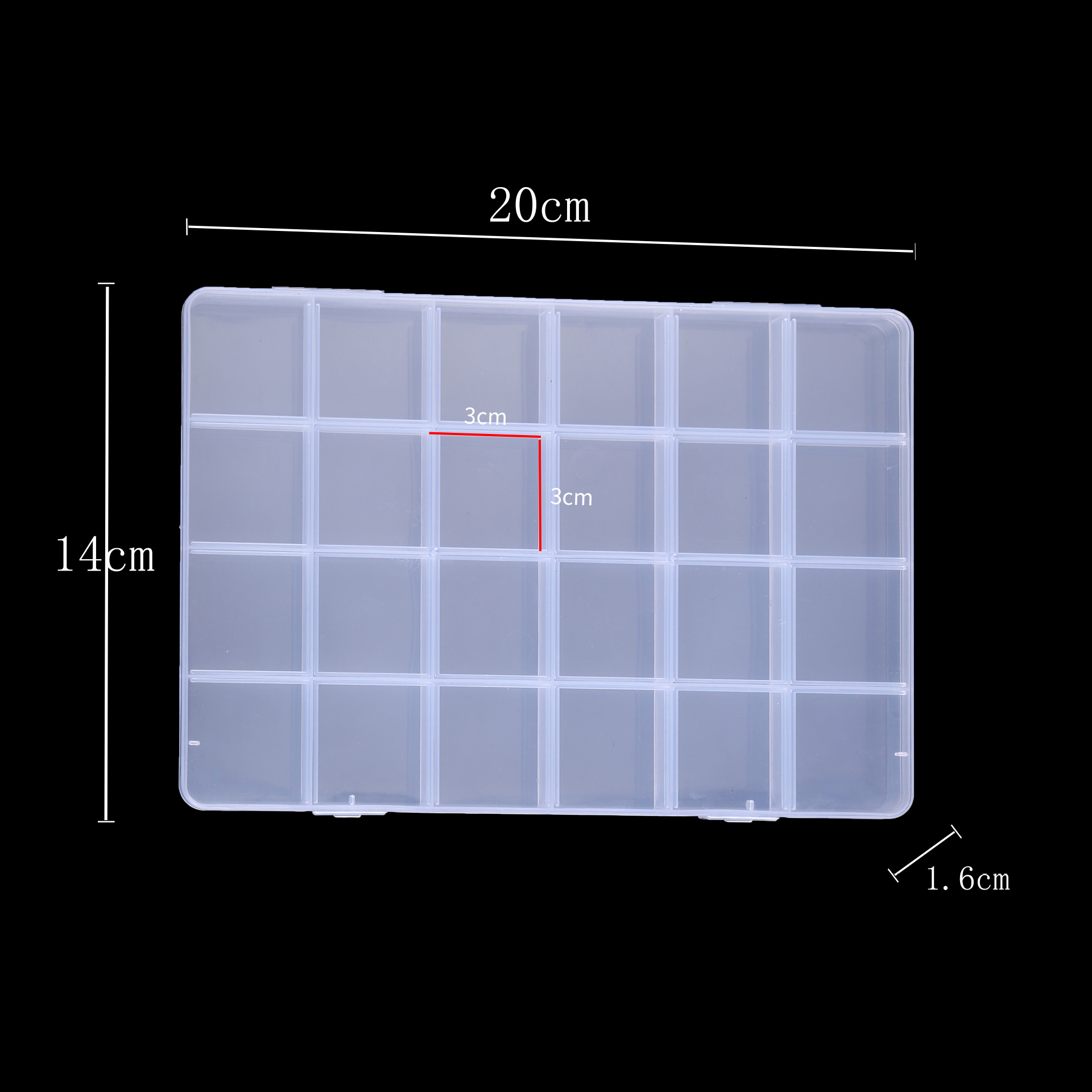 12格15格18格24格32格36格28格收纳盒透明pp塑料盒串珠diy饰品盒产品图