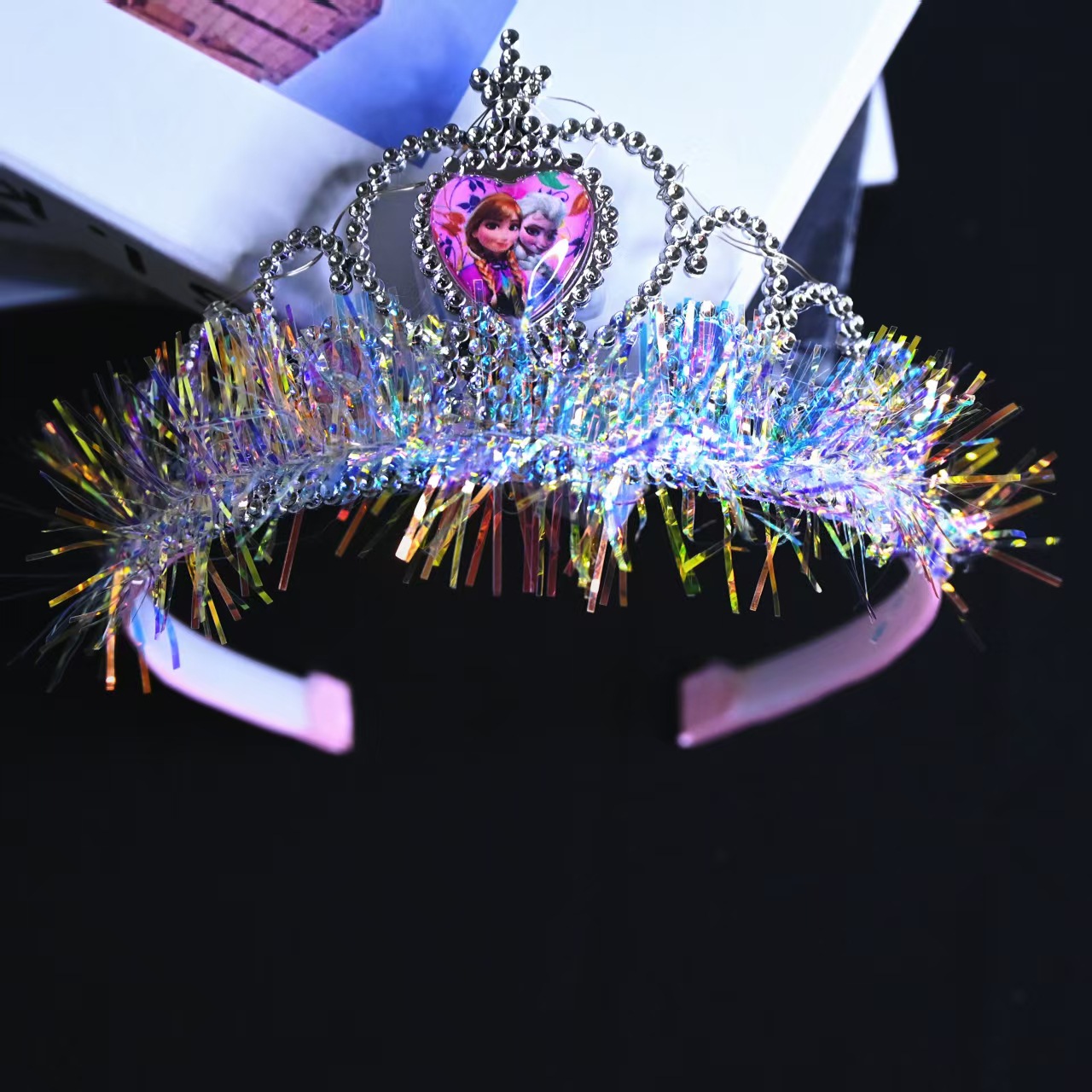 New Super fairy Princess cartoon gold thread and diamond children's cute crown hair band, a best-selling product in Europe and America, wholesale and export Application Scenario