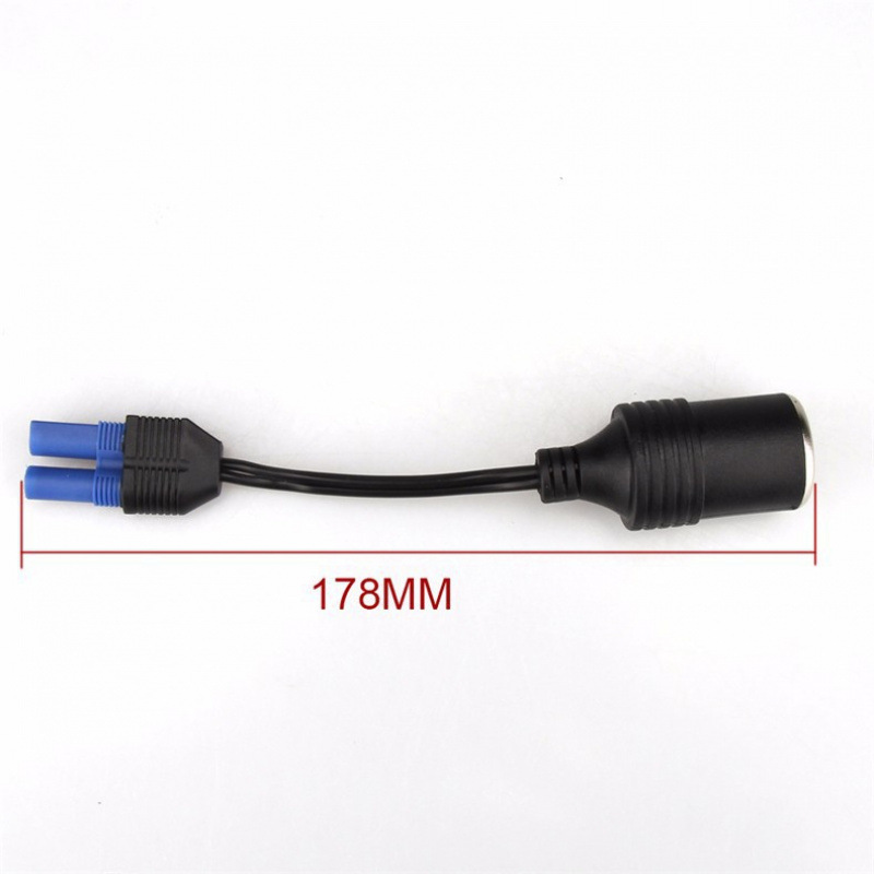 工厂直销EC5转点烟器汽车应急启动电源转换线DC头点烟器插座车载 Item Picture