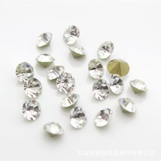 High-quality gold and silver base white water diamond DIY nail diamond accessories from a supplier of live-streaming products for Internet celebrities details Picture