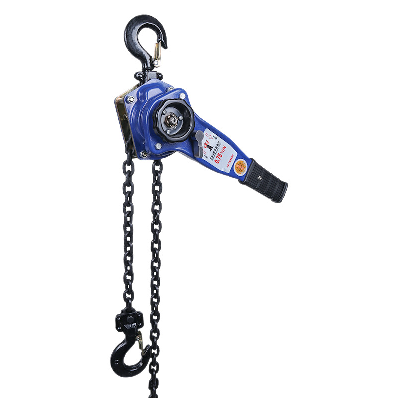 手扳葫芦动手拉葫芦手摇便携式葫芦起重0.75T1/2/3/6吨紧线器倒链白底实物图