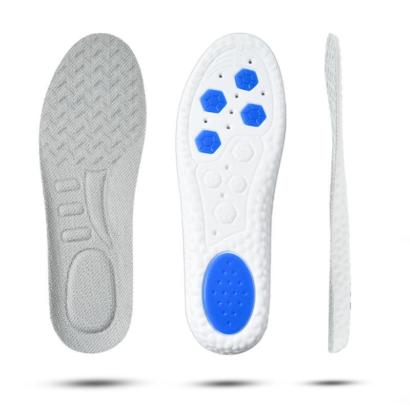 Plantilla deportiva colchón de aire amortiguador de choque entrenamiento militar anti-olor suela suave absorción de sudor transpirable comodidad sensación de pisar bosta arco de pie estilo masculino engrosado mujer Item Picture