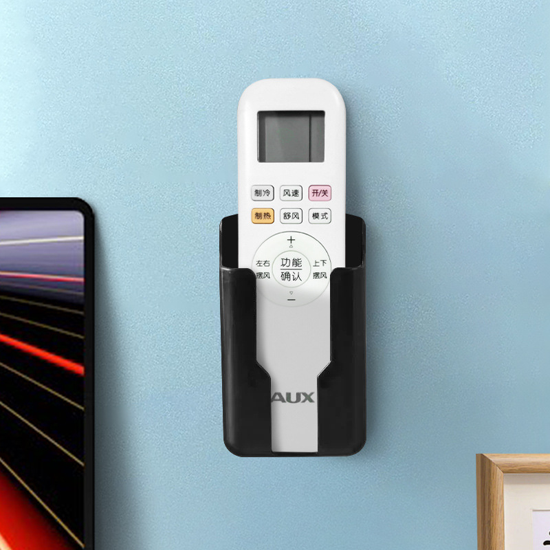 A wall-mounted TV remote control storage box for the living room, wall-mounted TV remote control, and a wall-mounted storage rack details Picture