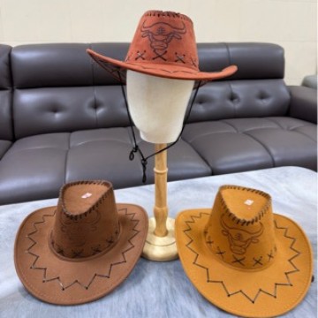 Western cowboy hats, men's and women's sun hats, wide-brimmed hats, outdoor sun protection hats, beach summer travel hats, straw hats, cowboy hats Specification image