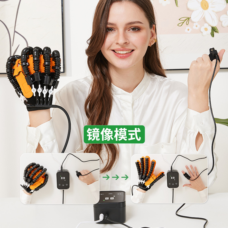 Hand rehabilitation robot gloves Robot Finger trainer Massager gloves details Picture