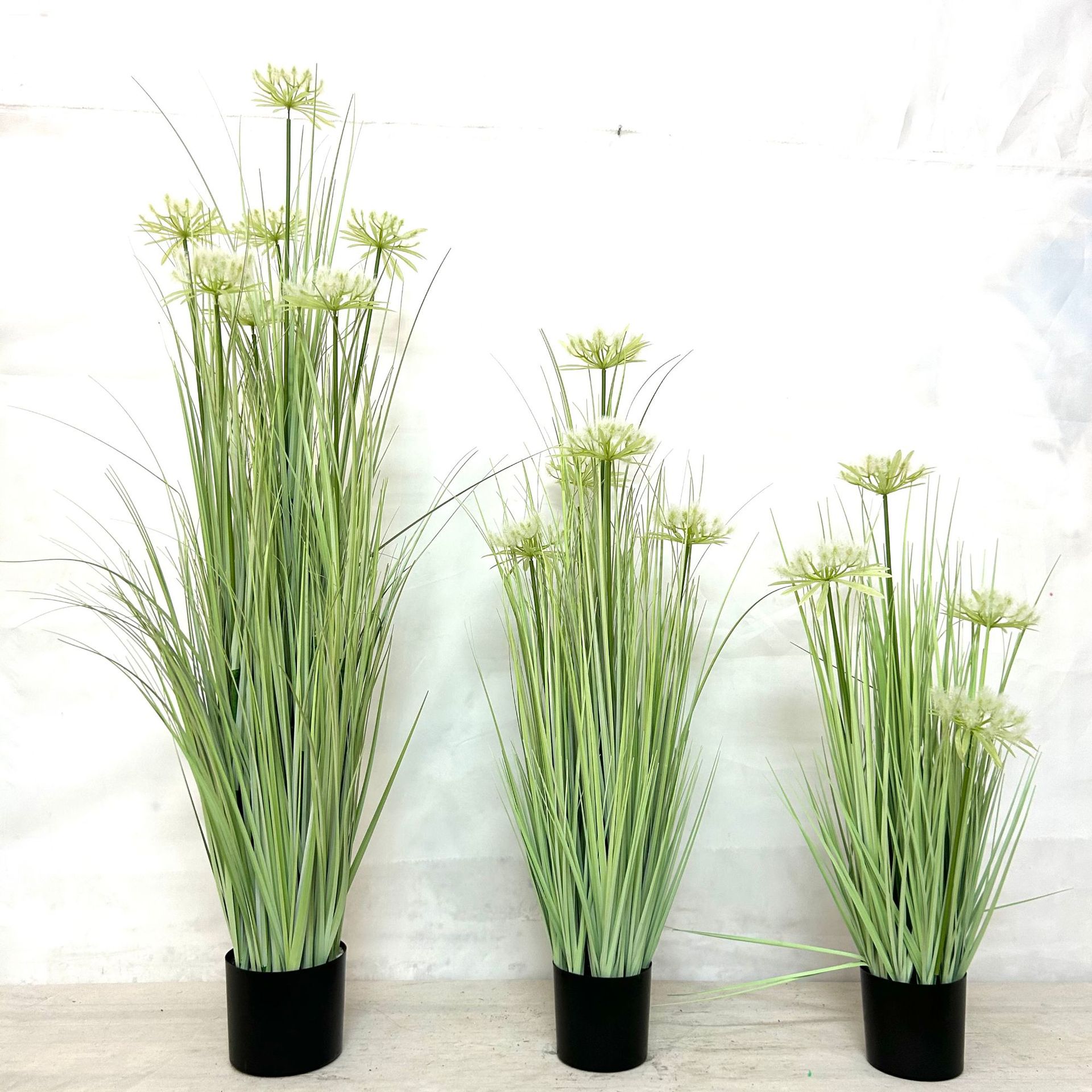 仿真蒲公英绣球仿真芦苇绿植仿真蒲草洋葱草居家装饰落地摆件