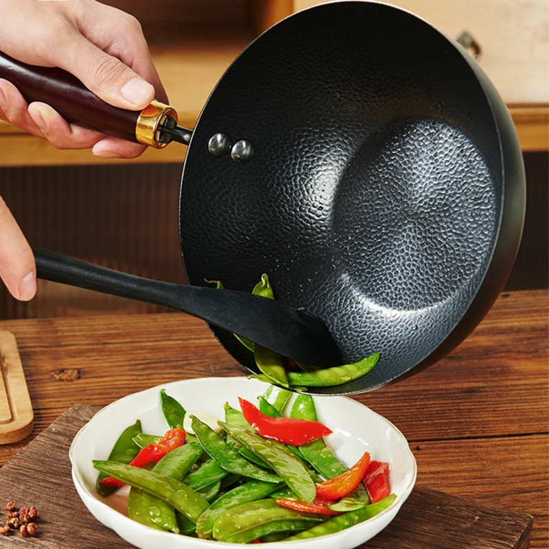 章丘铁锅奶锅无涂层炒菜锅平底锅不粘锅宝宝专用婴儿辅食炒锅健康产品图