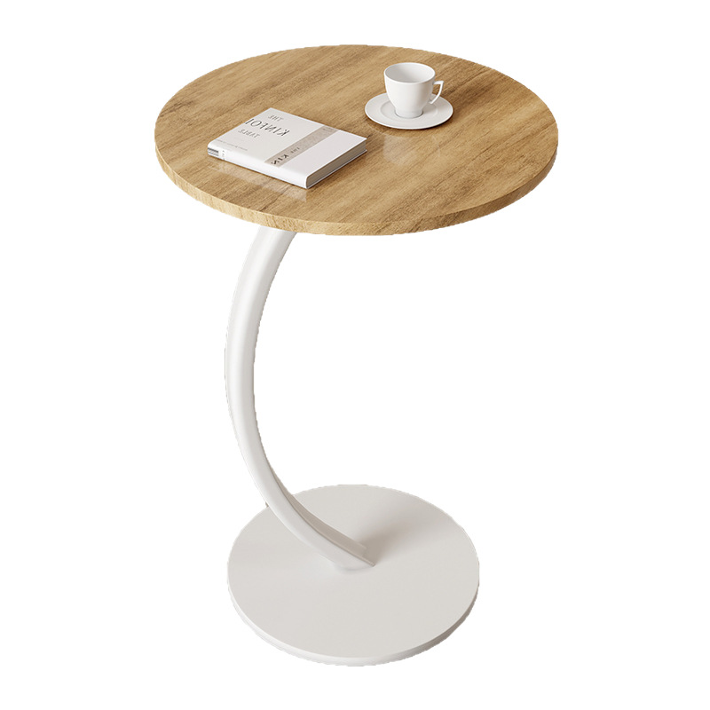 Italian light luxury sofa side table, simple household round creative small coffee table, movable living room, bedroom, bedside corner table Item Picture