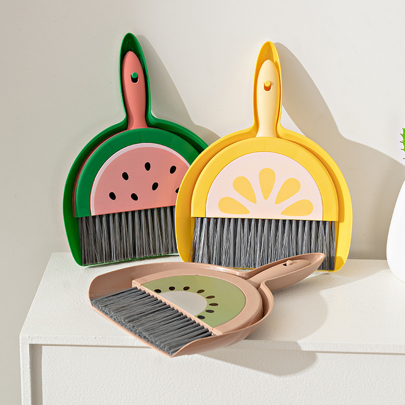 Mini desktop broom set, table sweeping tools, children and primary school students' dustpan combination, office garbage shovel