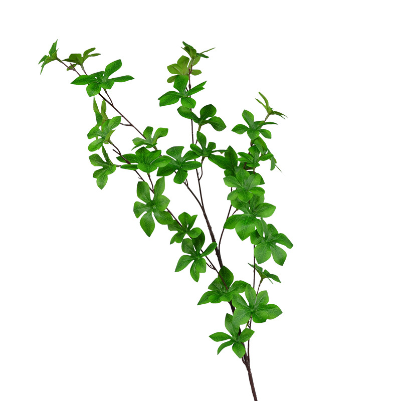 Simulated Japanese pendant leaves, Nordic single artificial flowers, home window decoration accessories, wedding hall floral art props, trees Item Picture
