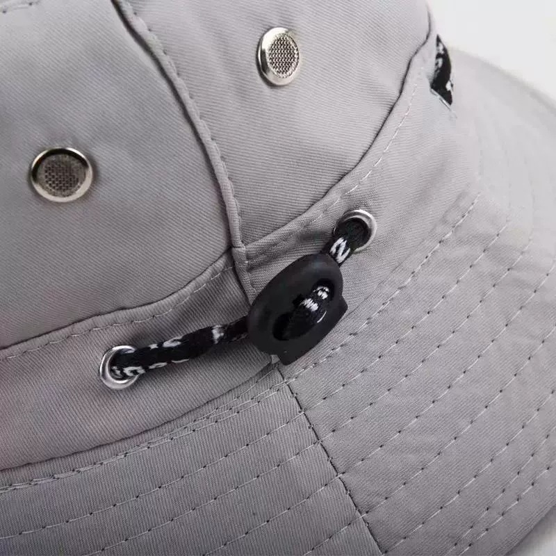 Summer and autumn fisherman's hats for men and women, outdoor foldable fishing sunshade basin hats, travel hats, and rope basin hats Specification image