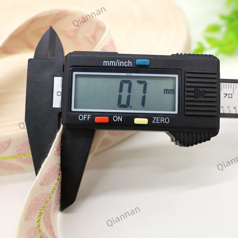 25mm jacquard cotton woven straps, leaf and rattan thickened canvas belts, bags, backpacks, shoes and hats, decorative accessories, direct supply from the manufacturer details Picture