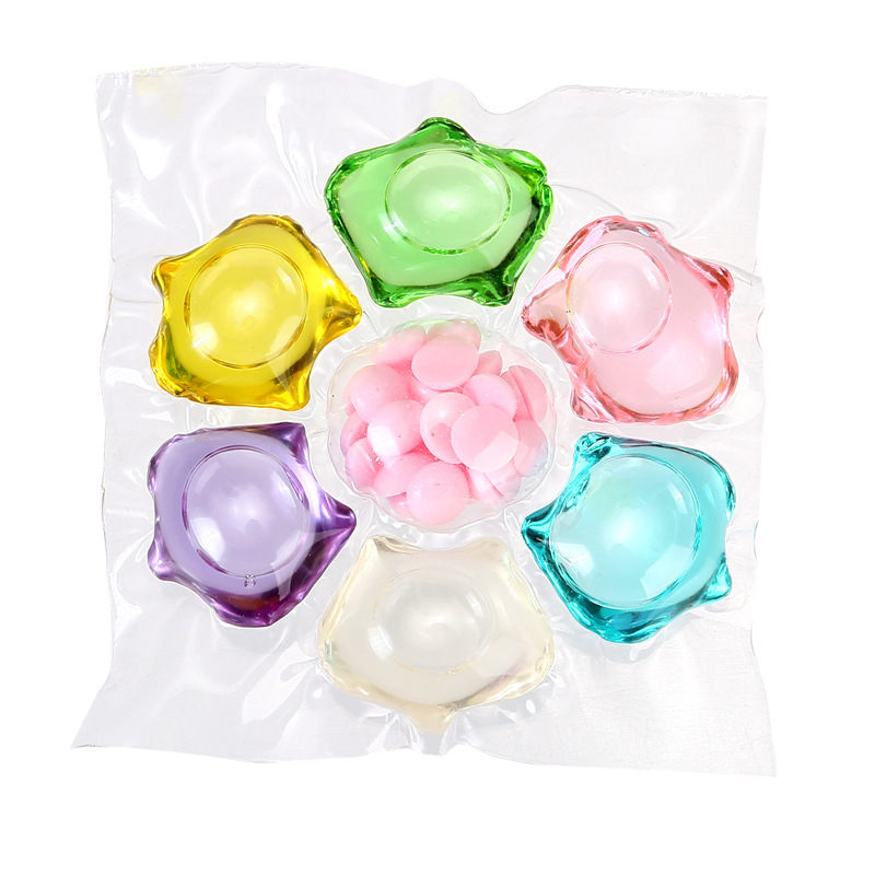 Seven-chamber laundry gel beads, Fragrance beads, seven-in-one laundry gel beads, deep cleaning and stain removal laundry balls, laundry beads Item Picture