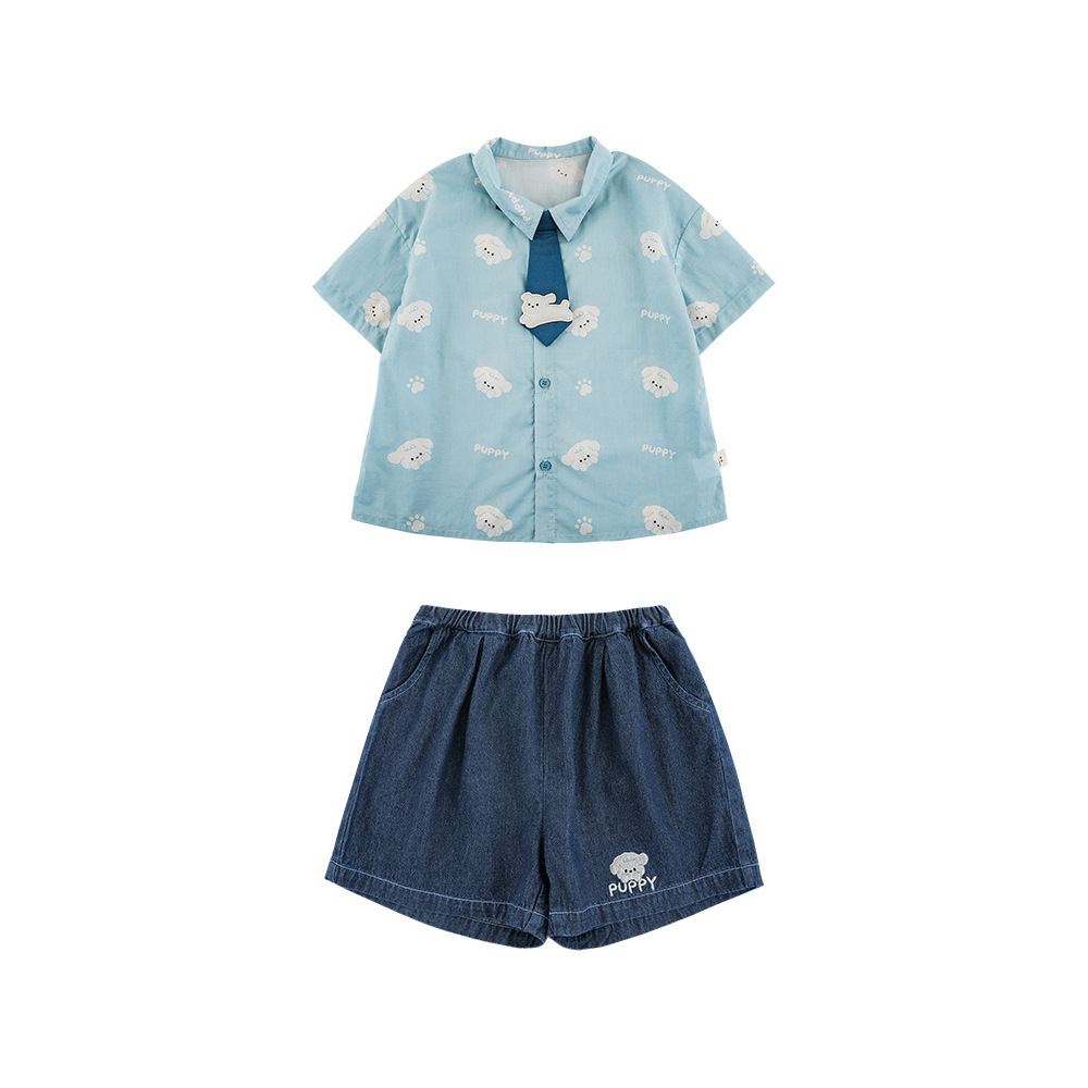 童装/童装女童短袖韩版/夏季短袖/衣服男童短袖韩版/儿童装男童短袖卡通细节图