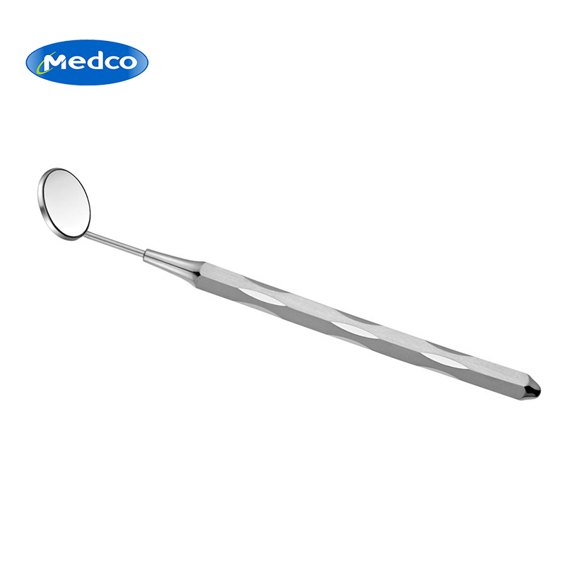 Cross-border exclusive dental oral lenses, stainless steel flat lenses, magnifying glasses, individual packaging, comfortable dental oral lenses