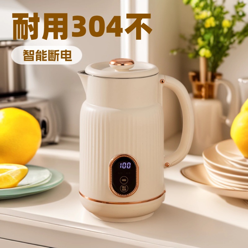 闲媳妇1.8L家用电热水壶304不锈钢烧水恒温智能自动断电宿舍煮水