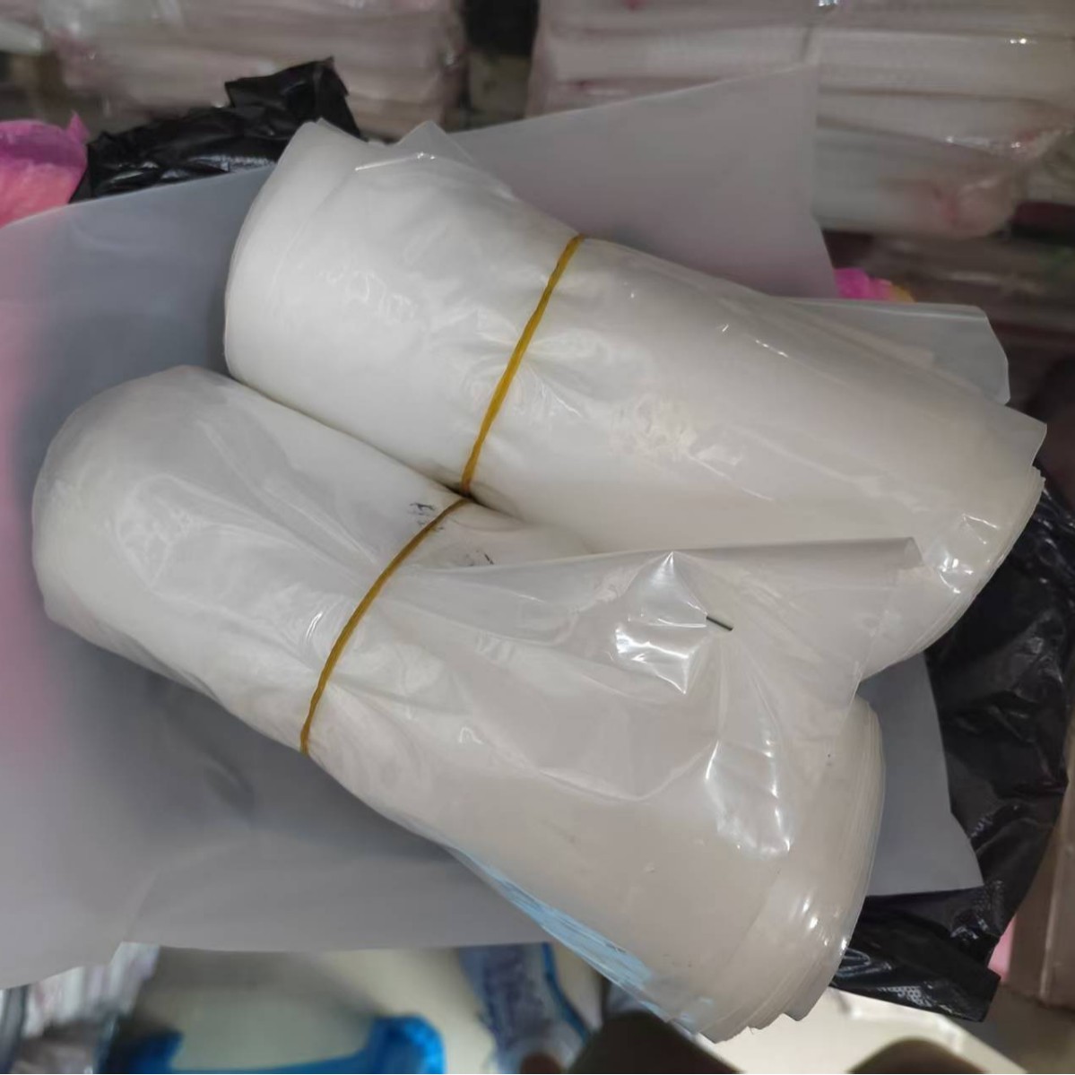 Frosted zipper bags, double-layer 15 threads, 50 pieces per piece in stock details Picture