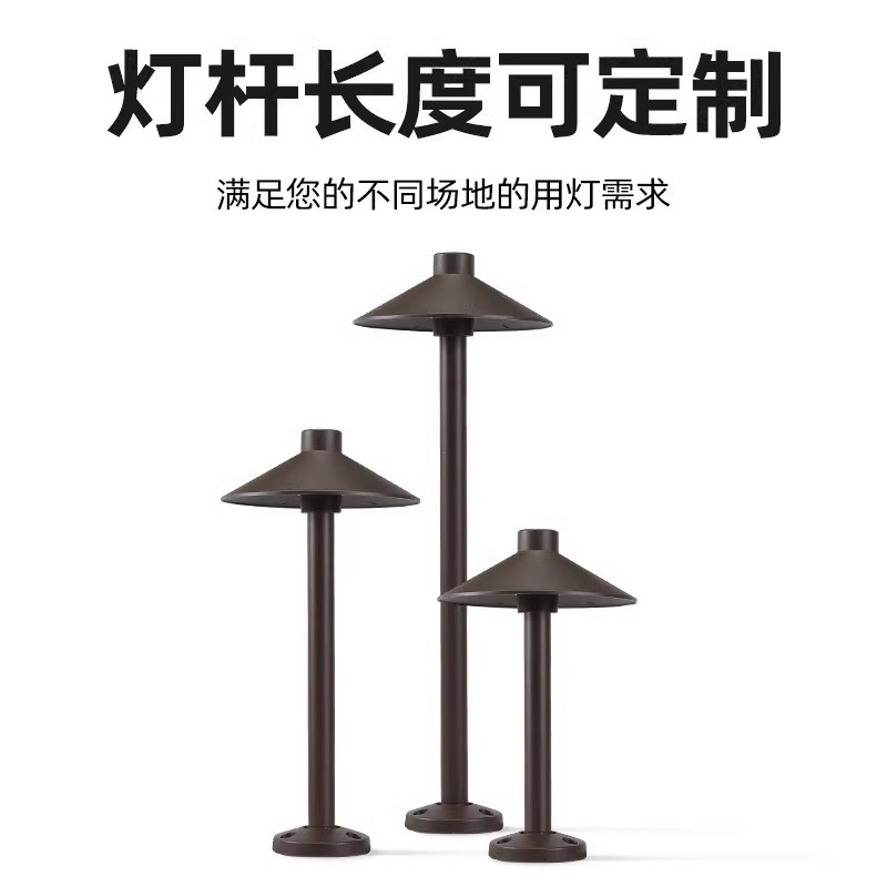 Solar-powered no-wiring lawn lights, mushroom outdoor plug-in lights, floor-standing garden and villa waterproof garden courtyard lights Item Picture