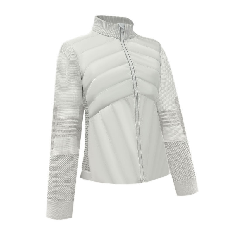 Knitted 90 goose down jacket, light and slimming, outdoor sports down jacket, fashionable, casual, figure-hugging and lightweight down jacket Item Picture