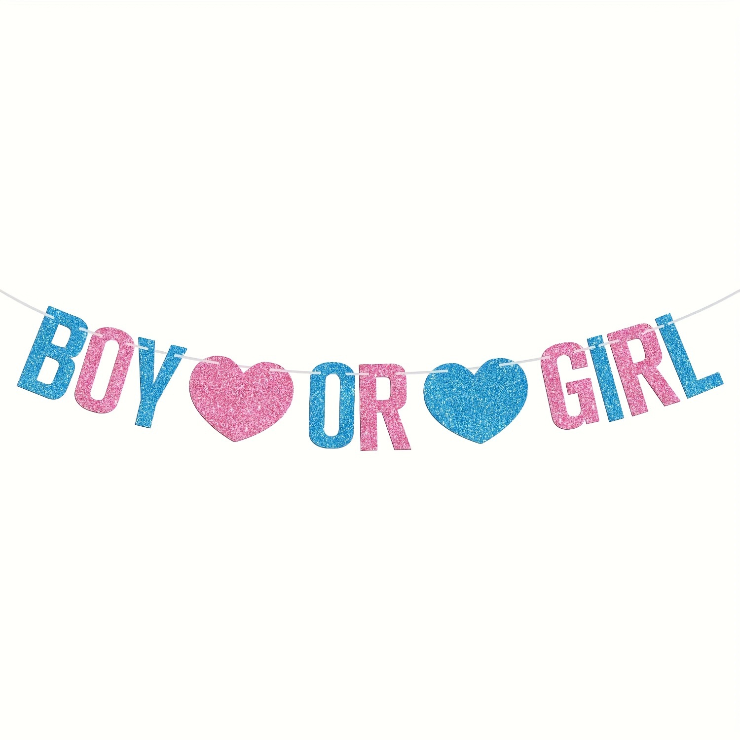 跨境新品boy or girl拉旗横幅宝宝baby shower派对背景装饰用品