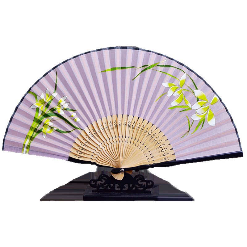 扇子/折叠扇/檀木扇/扇子礼盒/扇袋白底实物图