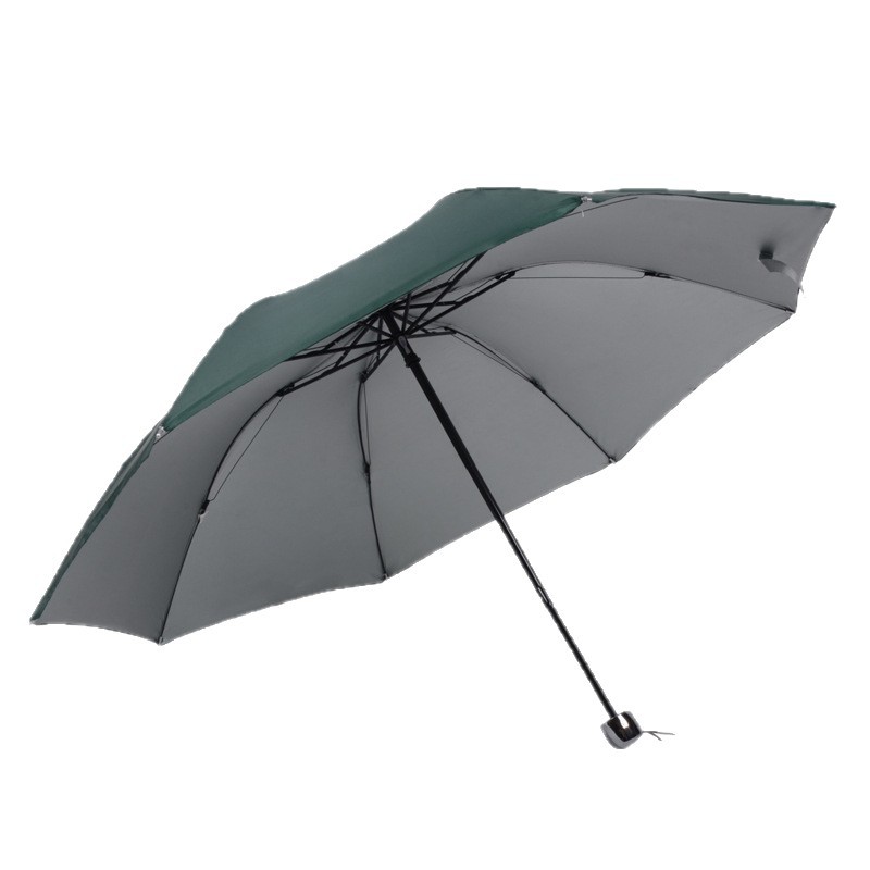 Xingbao 30% off silver plastic umbrella, a cheap export umbrella, 21 inch hand-opening umbrella, plain color, printable logo, ground promotion advertising umbrella Item Picture