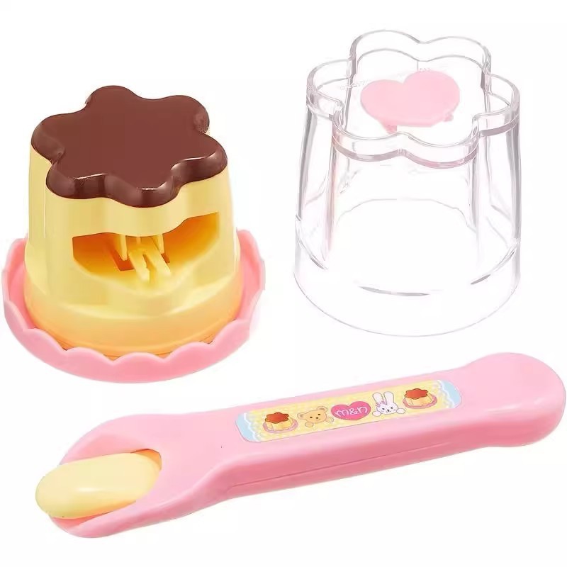 Large pudding feeding toy set, strawberry jelly set, feeding toy, play house, little gift for girls Item Picture