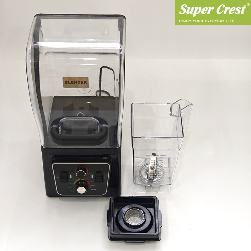 Super Crest 外贸出口欧规带罩静音破壁机料理机多功能家用沙冰机 Item Picture