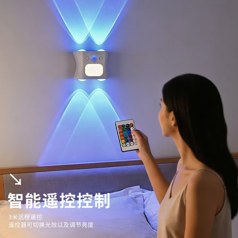 Cross-border new human-sensing wall lamps, smart ambient lights, night lights, charging home corridor lights, and small hill spotlights Application Scenario