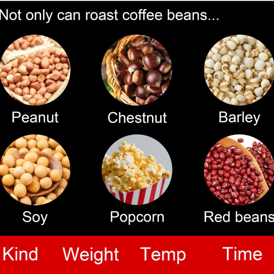 Sonifer Cross-border Small Household fully automatic coffee bean Dryer Coffeeroaster SF-3544 details Picture