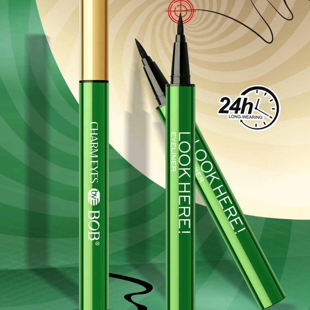 Cross-border exclusive bob eyeliner liquid pen, quick-drying, waterproof, long-lasting, non-smudging, natural and smooth, extremely fine eyeliner for the eyes